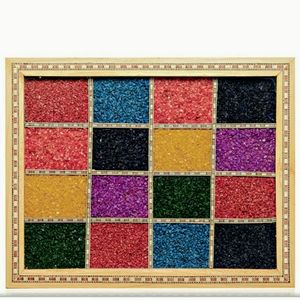 Elegant Sparkling Multi Gemstone Hand laid WallArt